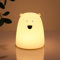 ELMAS Adorable Cat Night Light - 7-Color Touch Lamp