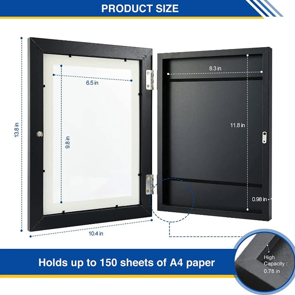 ELMAS Kids Art Frames Magnetic Front Open Changeable Display - Al Masam Stationery LLC