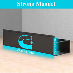 ELMAS Magnetic Fridge Shelf Spice Storage Rack Black Iron - Al Masam Stationery LLC