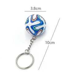 ELMAS Trendy Leather Football Keychain for Sports Lovers