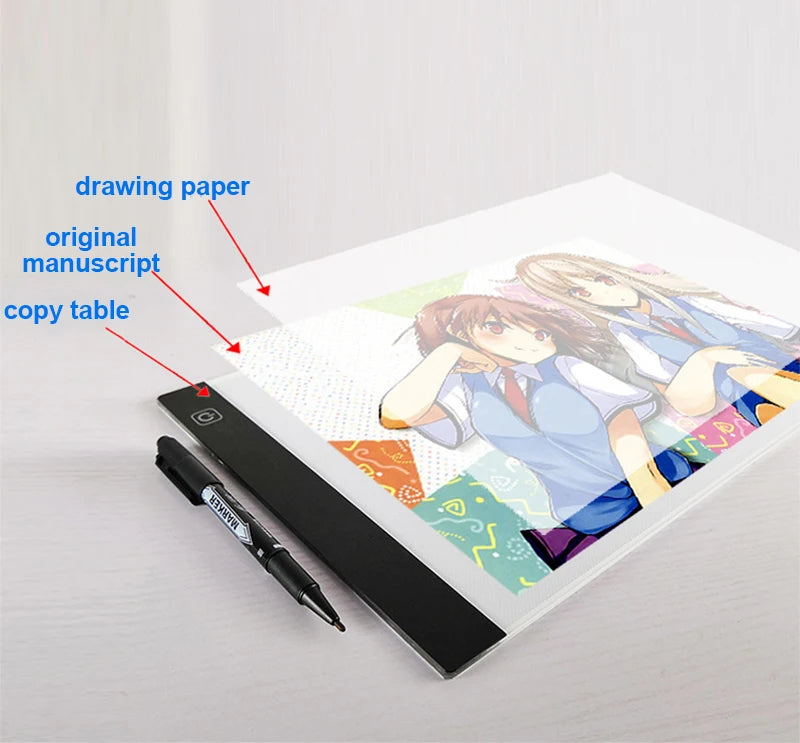 ELMAS Led Drawing Copy Pad Dimmable Animation Toy - Al Masam Stationery LLC