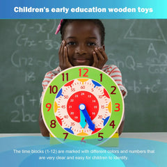 ELMAS Children Montessori Clock Jigsaw Toy for Teaching - Al Masam Stationery LLC
