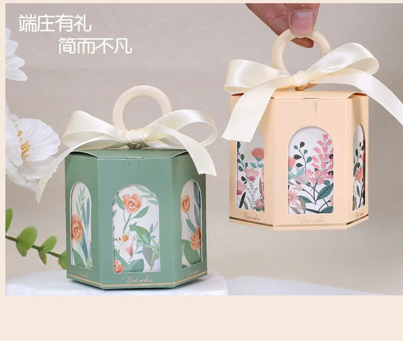 ELMAS Hexagon Flower Candy Gift Boxes For Kids Parties - Al Masam Stationery LLC