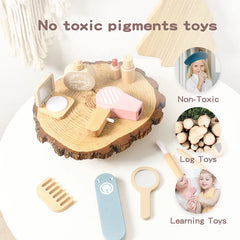 ELMAS Charming Wooden Makeup Set for Kids' Pretend Play - Al Masam Stationery LLC