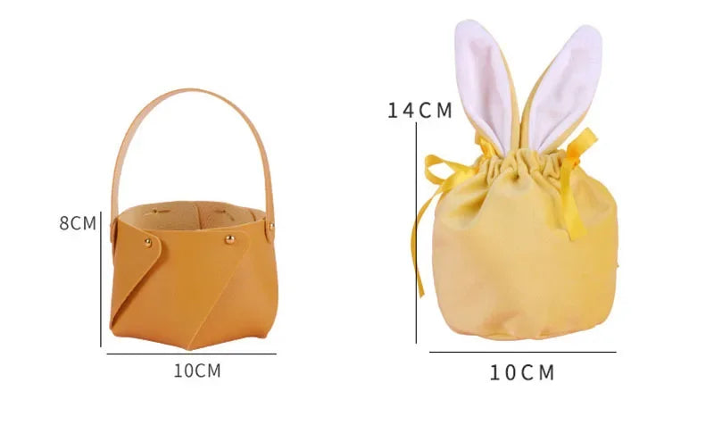 ELMAS Rabbit Leather Gift Bags For Easter Party Decor - Al Masam Stationery LLC