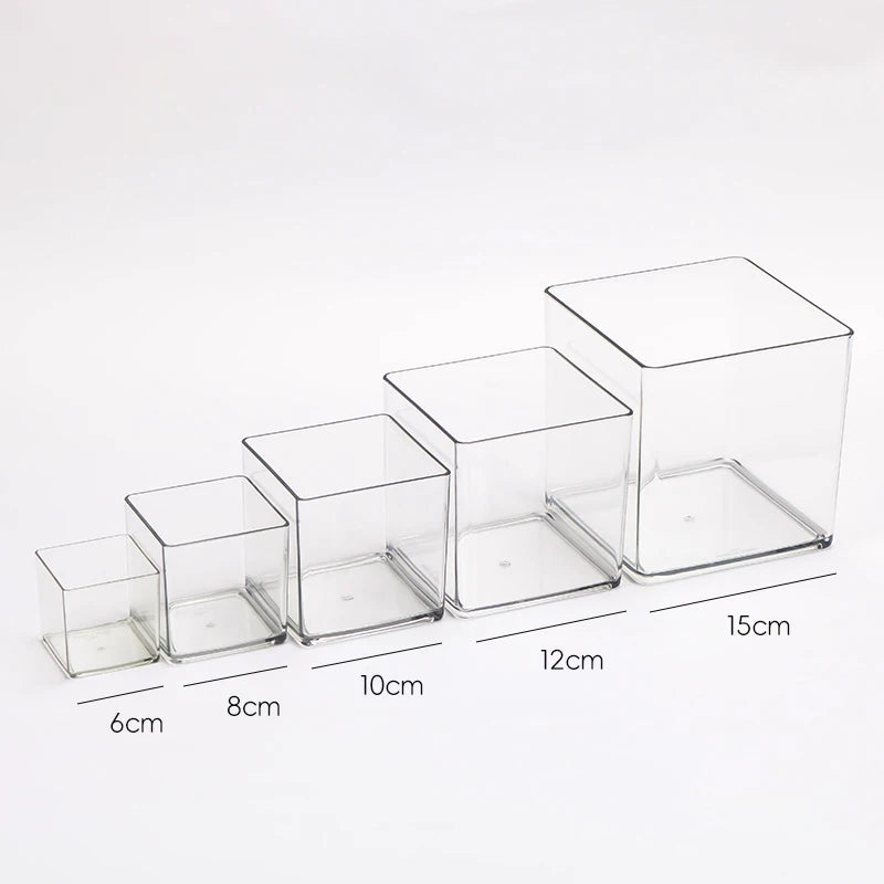 ELMAS Cube Acrylic Fully Transparent Display Box - Al Masam Stationery LLC