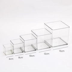 ELMAS Cube Acrylic Fully Transparent Display Box - Al Masam Stationery LLC