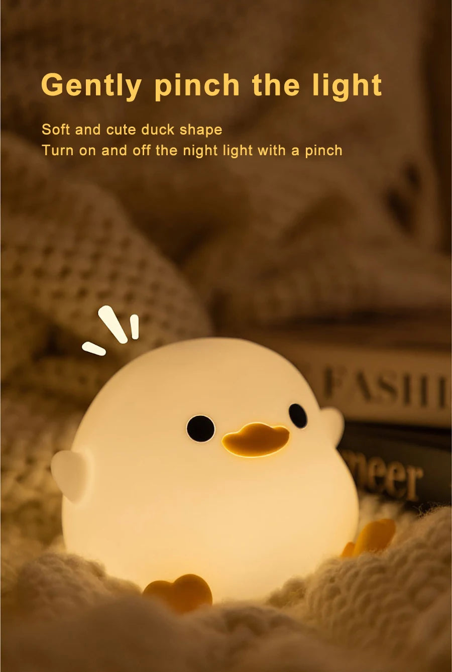 ELMAS Adorable Duck Kids Night Light with Timer & USB - Al Masam Stationery LLC