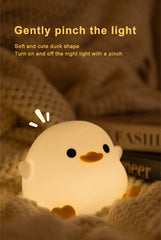 ELMAS Adorable Duck Kids Night Light with Timer & USB