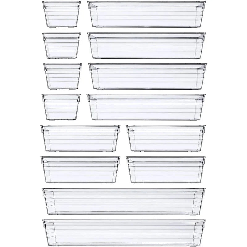 ELMAS Clear Acrylic Makeup Layered Storage Box for Desk - Al Masam Stationery LLC