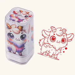 Dragon Monkey Zodiac Stamps Hand Account DIY Painting Cute Animals Seal Cartoon Stationery Animals Figure Stamps Boys and Girls