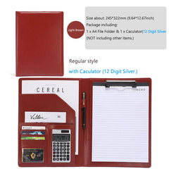 ELMAS Professional PU Leather Portfolio Organizer - Al Masam Stationery LLC