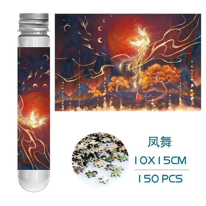 ELMAS Mini Test Tube Jigsaw Puzzle 150pcs Chinese Art - Al Masam Stationery LLC