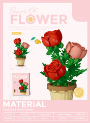 ELMAS DIY Flower Building Blocks - Creative Potted Decor