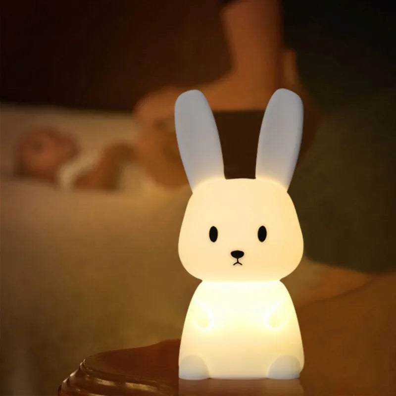 ELMAS Cute Rabbit Touch Sensor LED Night Light for Kids - Al Masam Stationery LLC