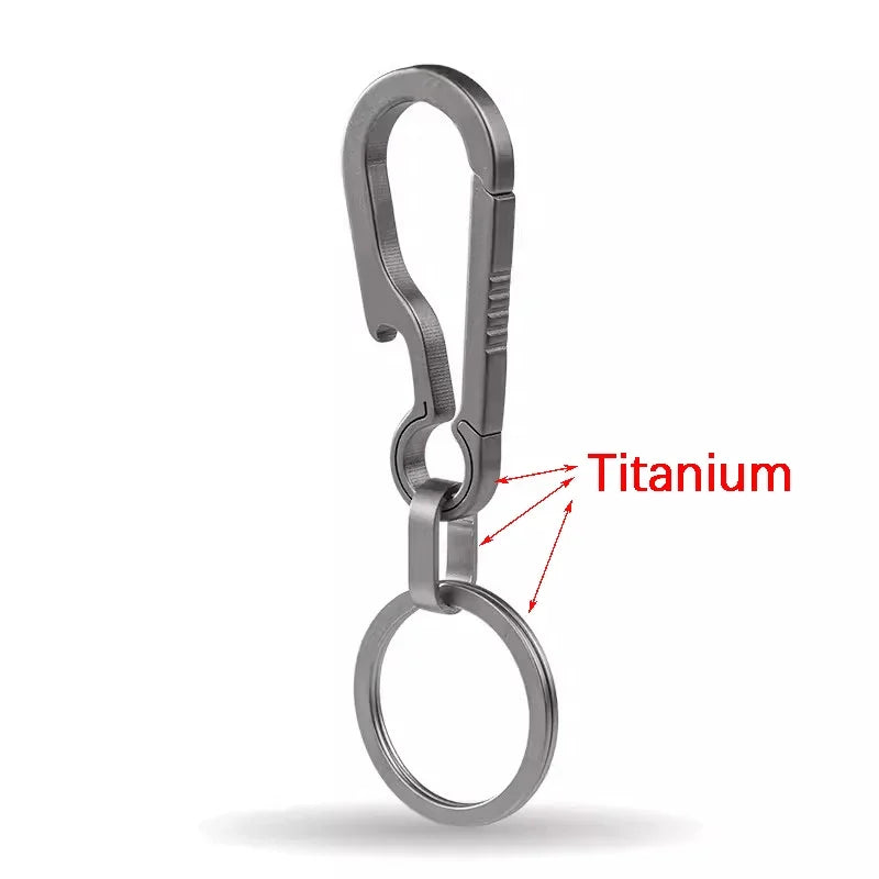 ELMAS Titanium Carabiner Keychain & Bottle Opener - Al Masam Stationery LLC
