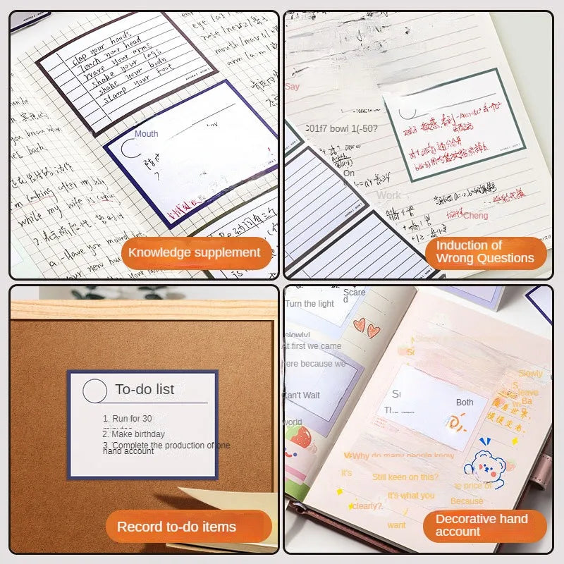 ELMAS 250Sheets Pull-out Sticky Notes Notepad Memo Pad - Al Masam Stationery LLC