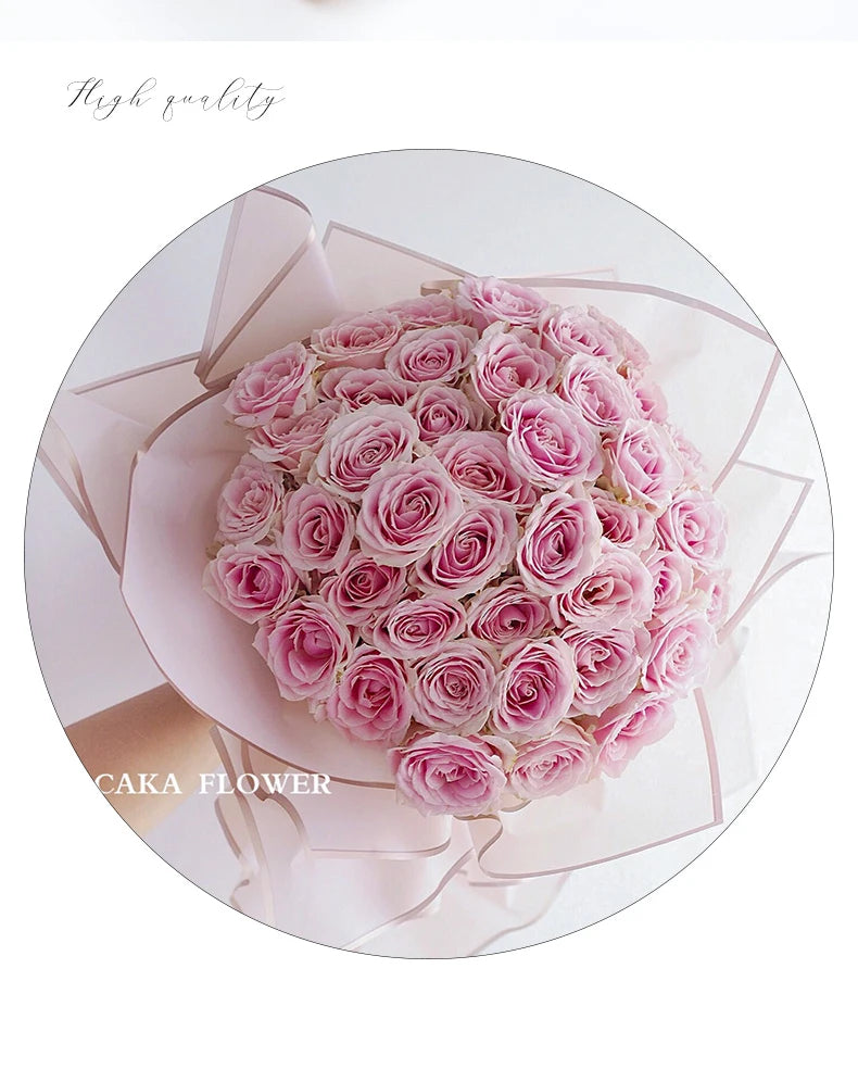 ELMAS Elegant Flower Wraps with Golden Edges - 10 Sheets - Al Masam Stationery LLC