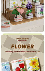 ELMAS Creative Flower Bonsai Building Block Set