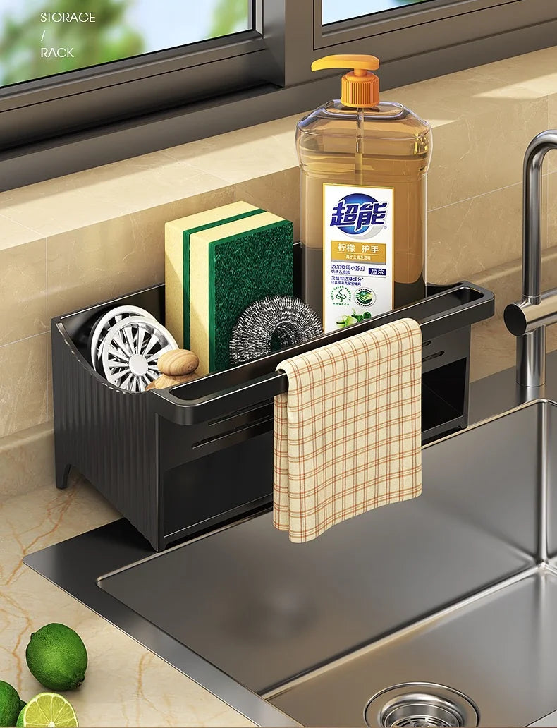ELMAS Automatic Drainage Sink Storage Rack Organizer - Al Masam Stationery LLC