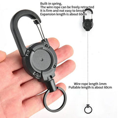 ELMAS Sporty Retractable Anti-Theft Keychain