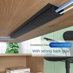 ELMAS Under Desk Cable Management Tray - No Drilling Needed