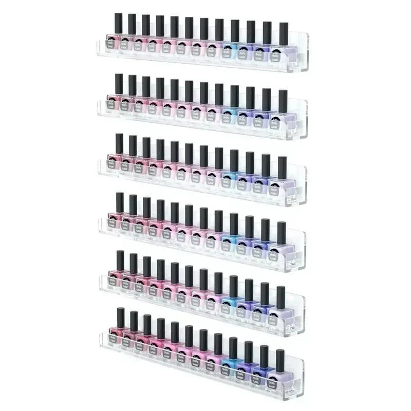 ELMAS 2/4/6 Layer Nail Polish Display Rack Acrylic Holder - Al Masam Stationery LLC