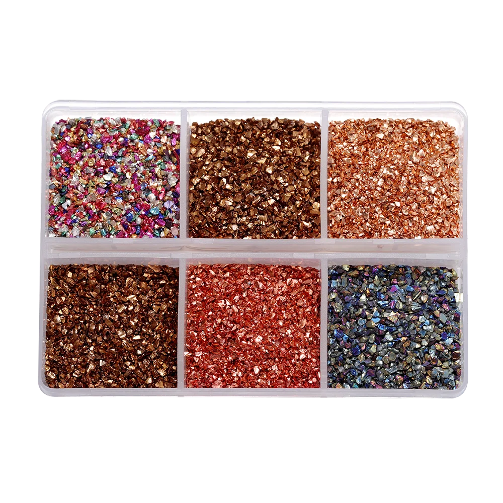 ELMAS Crushed Glass Stones for DIY Resin Crafts & Nail Art - Al Masam Stationery LLC