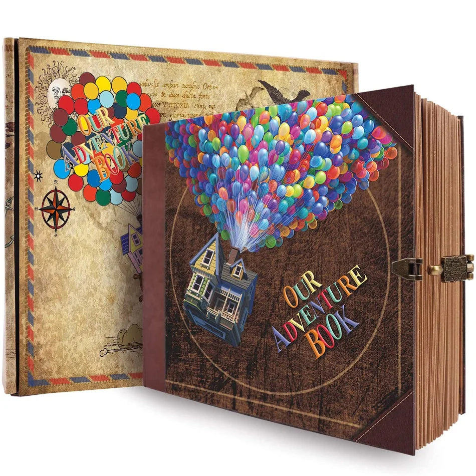 ELMAS 146 Page DIY Adventure Scrapbook Photo Album - Al Masam Stationery LLC