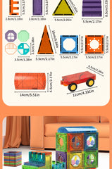 ELMAS Creative Magnetic Building Tiles for Kids