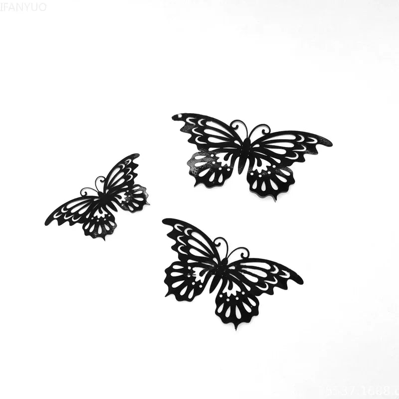 ELMAS 12Pcs 3D Butterfly Wall Stickers Home Decor Set - Al Masam Stationery LLC
