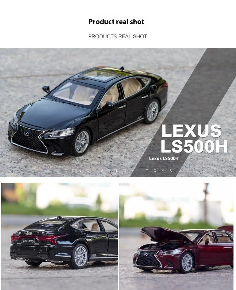 ELMAS 1:32 LEXUS LS500H Diecast Car Model with Sound & Light - Al Masam Stationery LLC