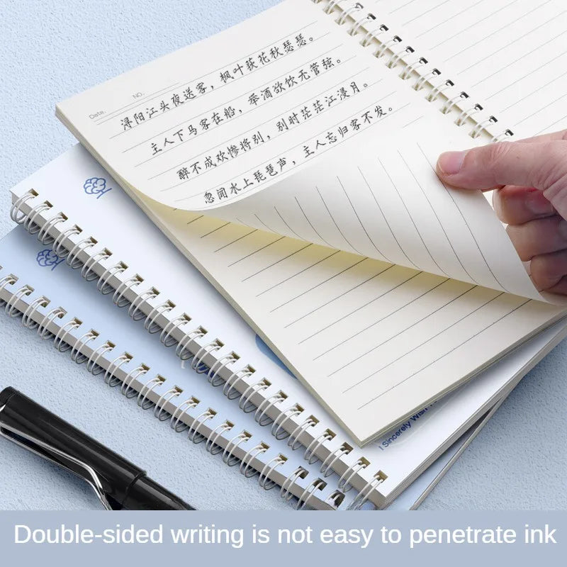 ELMAS A5 Coil Notebook Simple Blue Cute Notebook for Students - Al Masam Stationery LLC