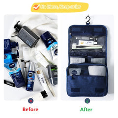 ELMAS Portable Toiletry Washbag with Hook Waterproof - Al Masam Stationery LLC