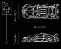 ELMAS Ultimate 1:10 Scale Race Car Building Kit