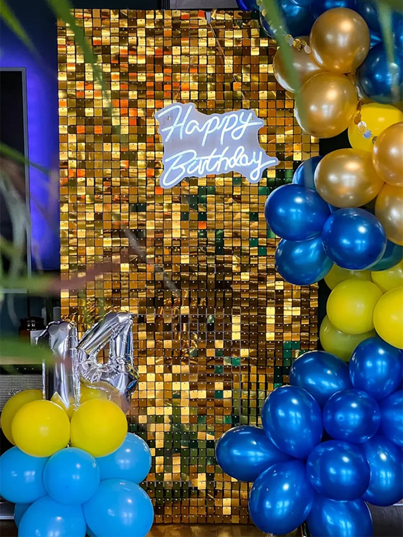 ELMAS Premium Iridescent Sequin Backdrop Wall Decor - Al Masam Stationery LLC