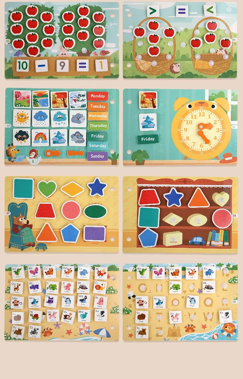ELMAS Montessori Baby Busy Book for Early Learning Fun - Al Masam Stationery LLC