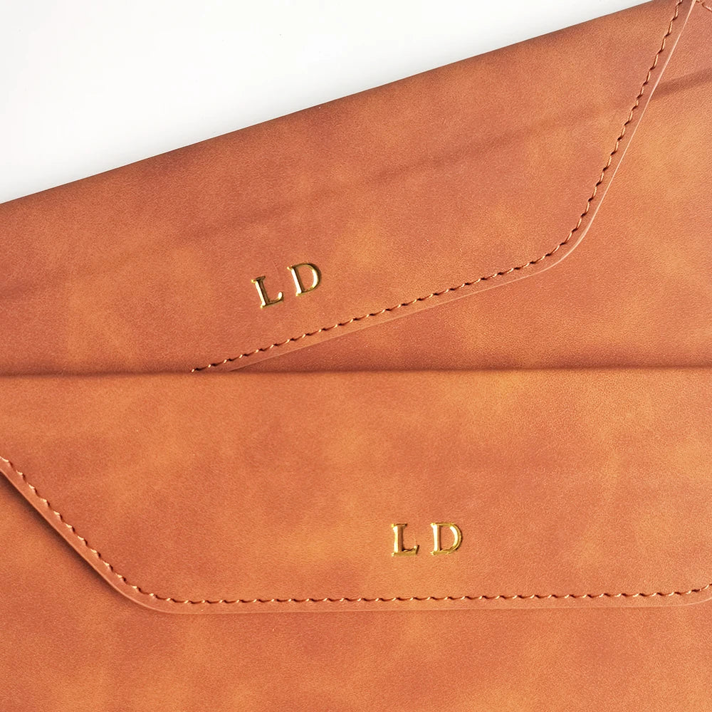 ELMAS Premium Leather A4 Clipboard Folder with Logo - Al Masam Stationery LLC