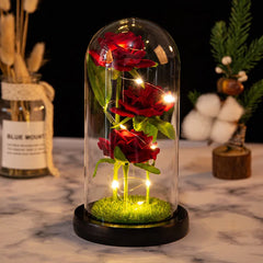 ELMAS Elegant LED Galaxy Rose Trio - Perfect Gift!