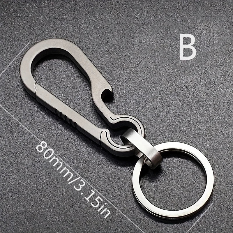 ELMAS Titanium Carabiner Keychain & Bottle Opener - Al Masam Stationery LLC