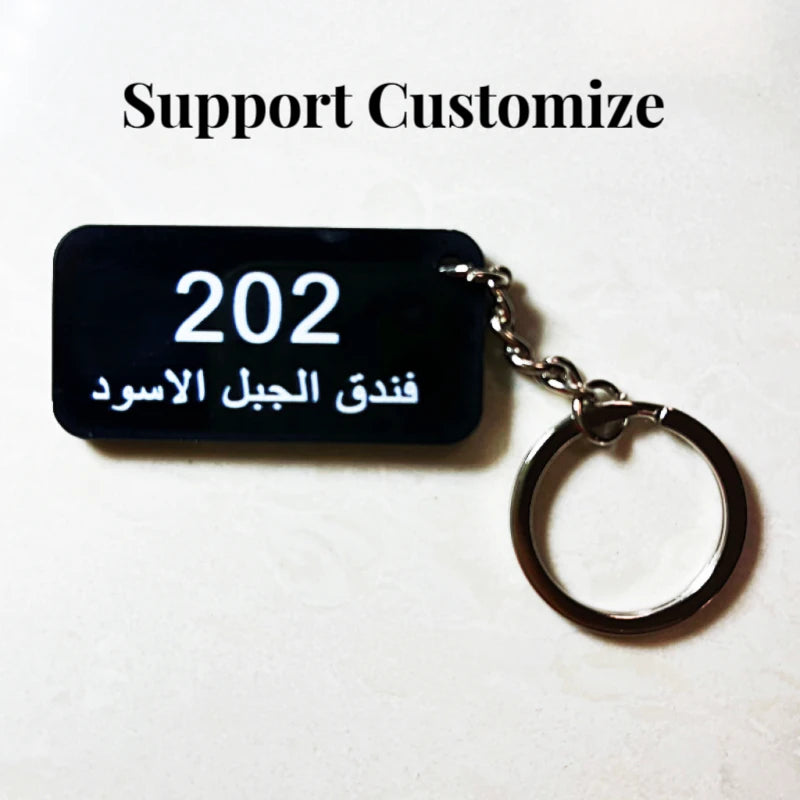 ELMAS Acrylic Modern Door Plate Customize House Number - Al Masam Stationery LLC