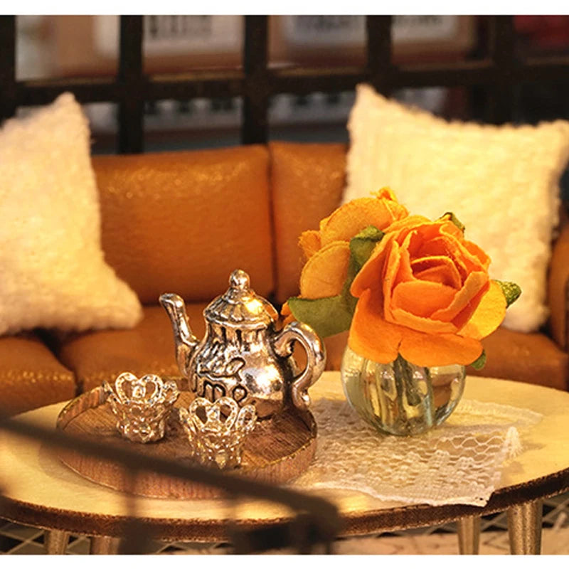 ELMAS Creative 3D Wooden Dollhouse Puzzle Kit - Al Masam Stationery LLC