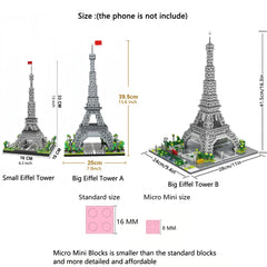 ELMAS Paris Eiffel Tower LED Mini Block Set