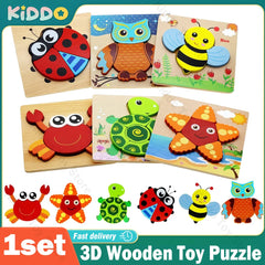 ELMAS Colorful 3D Animal Puzzle for Early Learning