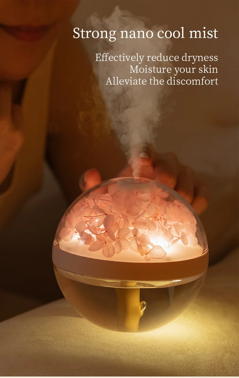 ELMAS 270ML USB Rechargeable Air Humidifier With LED Light - Al Masam Stationery LLC