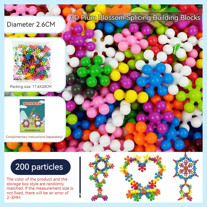 ELMAS Colorful Plum Blossom Building Blocks for Kids - Al Masam Stationery LLC