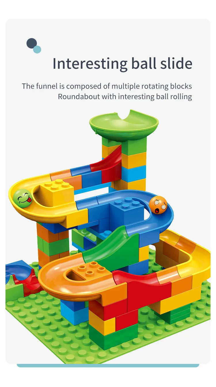 ELMAS Creative Marble Run Building Blocks Set - Al Masam Stationery LLC