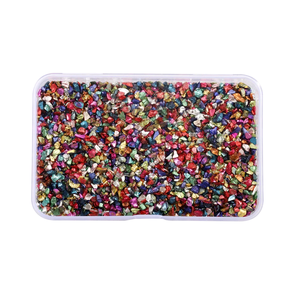 ELMAS Crushed Glass Stones for DIY Resin Crafts & Nail Art - Al Masam Stationery LLC