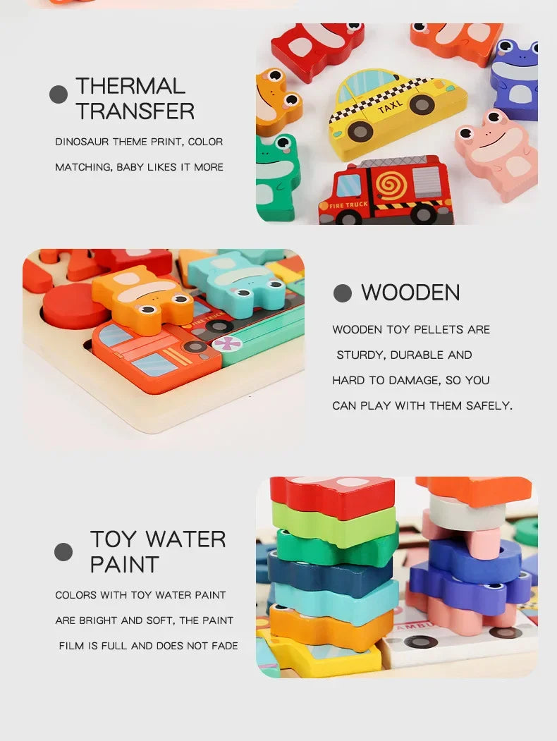 ELMAS: Montessori Educational Busy Board for Kids - Al Masam Stationery LLC