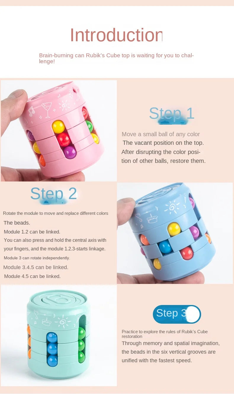 ELMAS Magic Rotating Bean Puzzle Toy for Kids Fun - Al Masam Stationery LLC